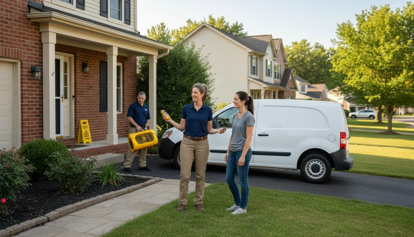 Residential water damage restoration in Biscoe, NC